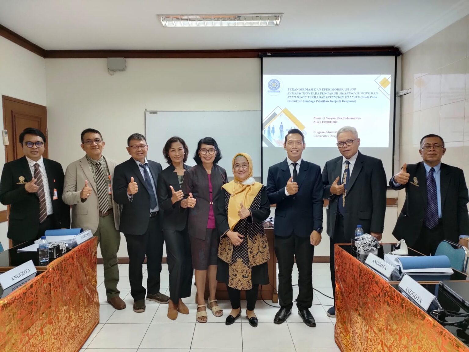 PROF. DR. MUHARTINI SALIM, SE., MM. AS AN EXTERNAL EXAMINER FOR DOCTORAL STUDENTS OF DOCTORAL IN MANAGEMENT PROGRAM AT UDAYANA UNIVERSITY BALI, FRIDAY, SEPTEMBER 30, 2022