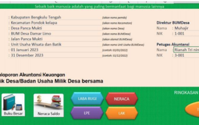 BUMDes Panca Mukti Manfaatkan Excel untuk Profesionalisasi Laporan Keuangan Melalui Program Pengabdian Masyarakat Magister Akuntansi Universitas Bengkulu