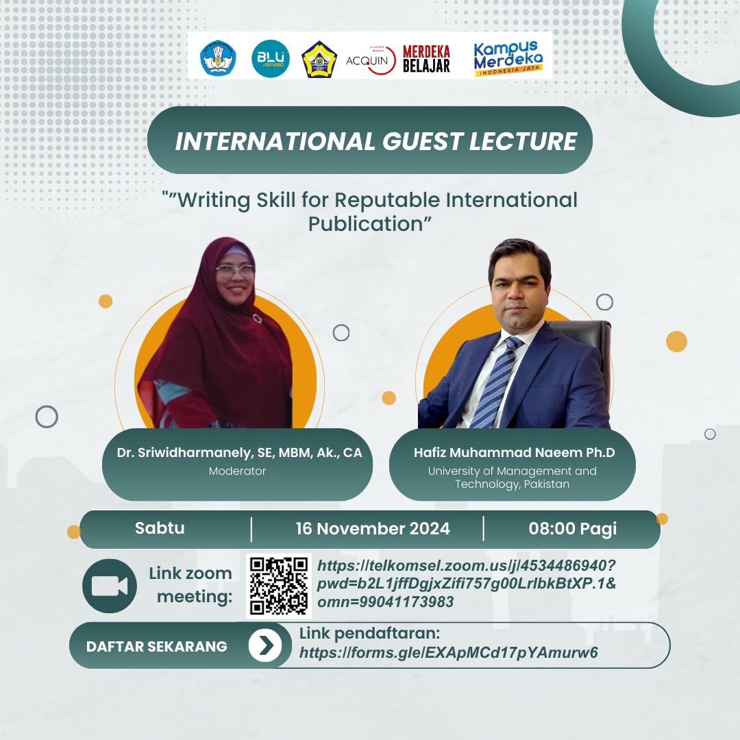 Universitas Bengkulu Gelar International Guest Lecture: “Writing Skill for Reputable International Publication” Universitas Bengkulu Gelar International Guest Lecture: “Writing Skill for Reputable International Publication”