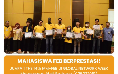 Won 1st Place at The-14th MM-FEB UI Global Network Week!