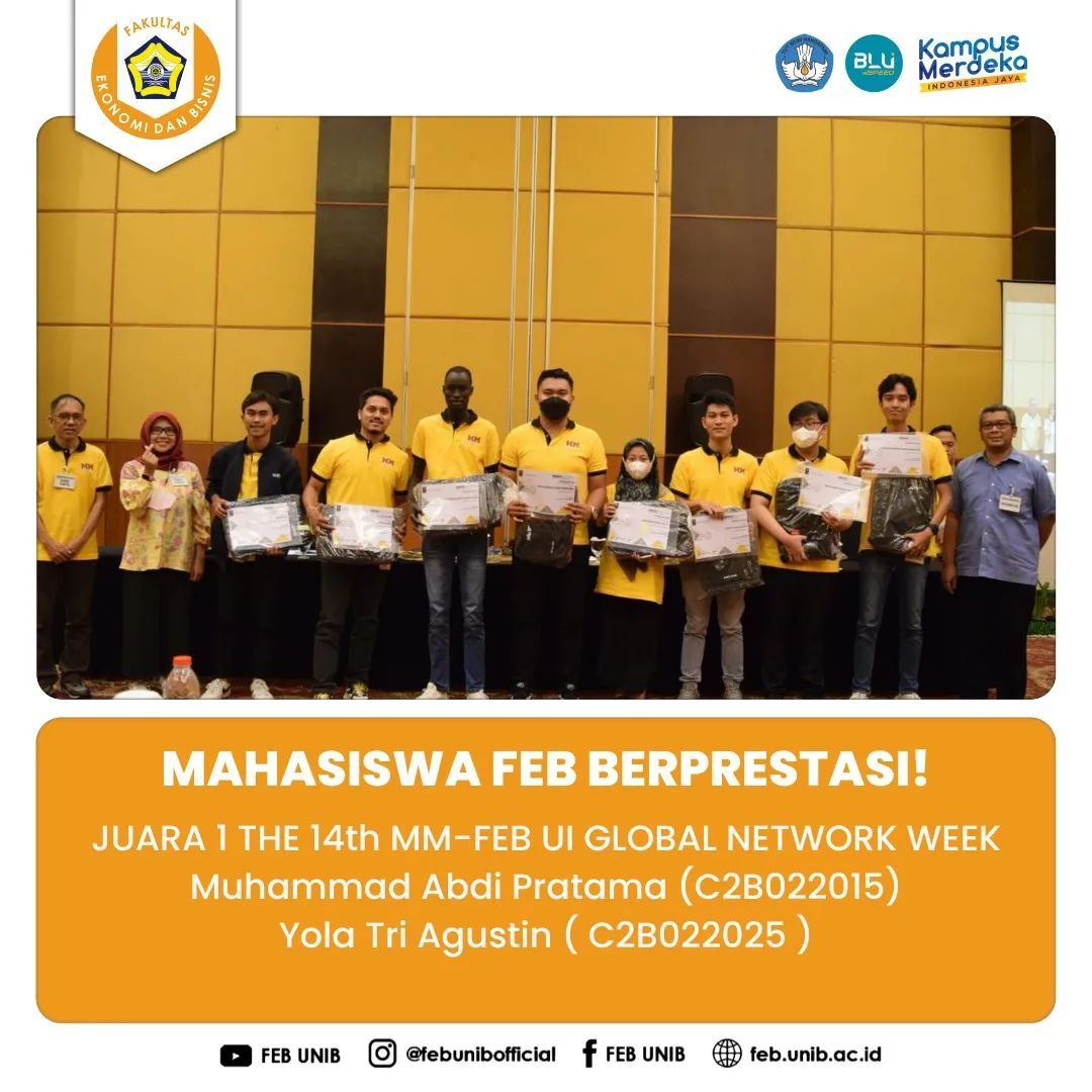 Won 1st Place at The-14th MM-FEB UI Global Network Week!