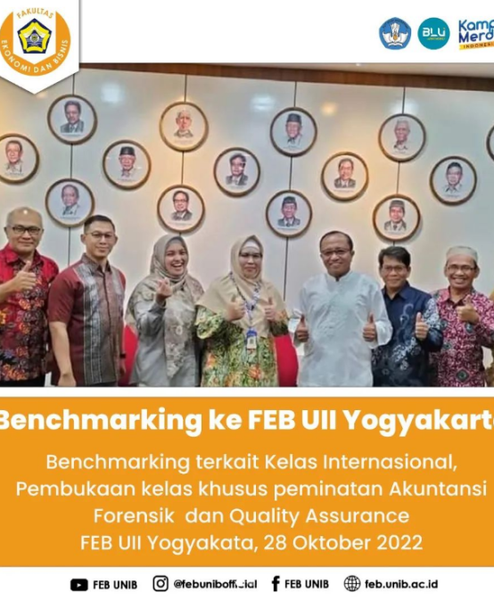 BENCHMARKING WITH FACULTY OF ECONOMICS AND BUSINESS UII YOGYAKARTA 2022